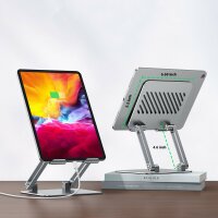 Ugreen Schreibtischklappständer Tablet Stand Halterung für Tablet Silber (LP339 90396)