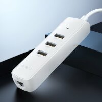 Ugreen HUB 4in1 USB Typ C - 3x USB Typ A 3.1 Gen 1 + RJ45...