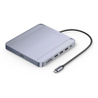 Ugreen HUB USB Typ C - 3 x USB Typ A 3.1 Gen 1 + SD/TF + RJ45 Grau (CM522 60378)