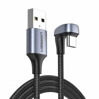 Ugreen Nylon-Winkelkabel USB-Kabel - USB Typ C 1 m 3 A 18...