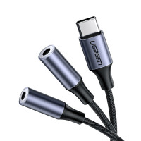 Ugreen Kabel Kopfhörer Splitter USB Typ C - 2x 3,5...