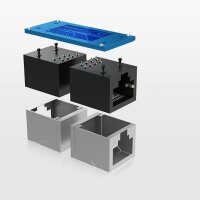 Ugreen Network Connector Ethernet RJ45 10 Gbit/s Netzwerkkabelverbinder Schwarz (NW114 20390)