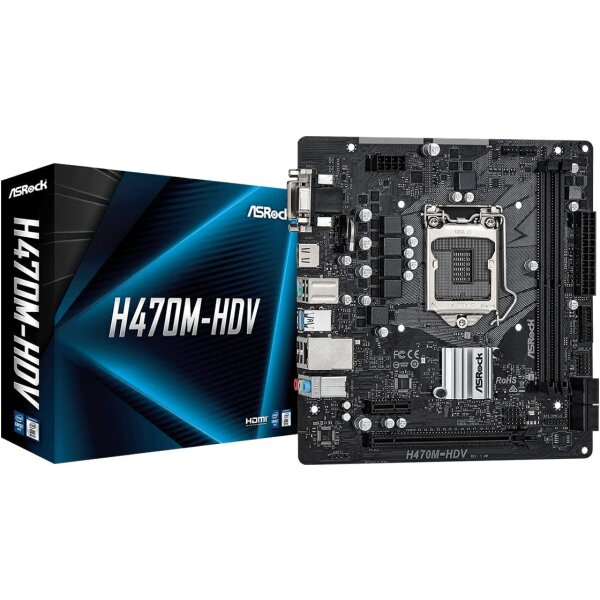 ASRock MB Intel 1200 H470M-HDV 90-MXBG50-A0UAYZ