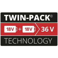 Einhell 4511526 Original Akku PXC-Twinpack 5,2 Ah Power X-Change (Li-Ion, 18 V, universell für alle PXC-Geräte)