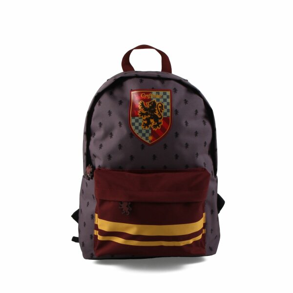 Harry Potter Gryffondor 41 CM High-End Rucksack 1 Zip-Fach + 1 Zip-Tasche Backpack