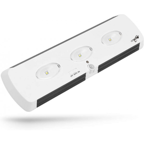 HEITECH LED Lichtleiste mit Bewegungsmelder innen - batteriebetriebene Wandleuchte mit automatischer Lichtaktivierung - Batterie Nachtlicht kabellos für Küche & Schrank - Schranklicht Schrankleuchte