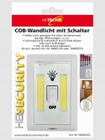 COB-Wandlicht mit Schalter Heitech COB Wandleuchte mit...