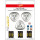 HEITECH LED Lichter 3er Pack für Innenbereich - batteriebetriebene Wandleuchte mit je 3 LEDs inkl. Batterien - Batterie Nachtlicht kabellos für Küche, Bad, Garage, Schrank