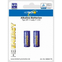 Heitech 2-er Pack Alkaline-Batterien LR1 Lady – 1,5V