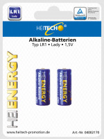 Heitech 2-er Pack Alkaline-Batterien LR1 Lady – 1,5V