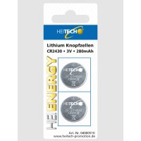 Lithium Knopfzellen 2-er Pack CR 2430/3V