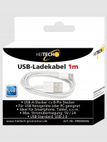 Heitech USB Ladekabel USB A Stecker auf iPhone Stecker...