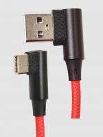 90 Grad Typ-C Winkel USB-C Kabel abgewinkelt Nylon...