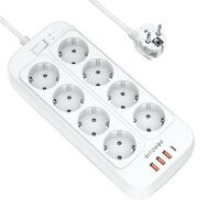 Blitzwolf BW-PC2 2500W Power Strip Steckdosenleiste, 8...