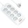 Blitzwolf BW-PC2 2500W Power Strip Steckdosenleiste, 8 Steckdosenplätze + 3x USB, 1x USB-C