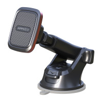 Megaphonic Magnet Autotelefonhalter mit ausziehbarem Teleskoparm für Armaturenbrett und Windschutzscheibe Schwarz