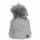 Faera Wintermütze warm gefüttert mit Kunstfell Bommel-Mütze Fleece-Futter Winter Strick-Mütze Damen Herren One-Size 620031