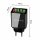 Nexeri Ladegerät Wall Charger 4xUSB-Anschluss QC 3.0 Wand-Ladegerät EU-Stecker (BK376) Schwarz