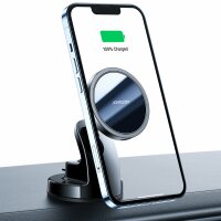 Joyroom 15W magnetisches kabelloses Ladegerät KFZ-Halterung für Smartphones mit MagSafe schwarz (JR-ZS240)