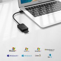 Ugreen SD-/Micro-SD-Kartenleser auf USB 3.0, schnelle Dateiübertragungen mit bis zu 5 Gbit/s Schwarz (20250)