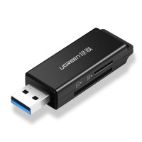 Ugreen tragbarer TF/SD-Kartenleser für USB 3.0,...