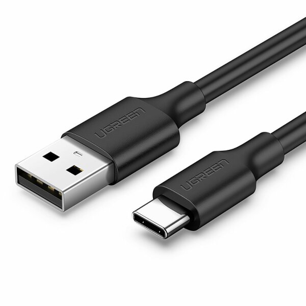 Ugreen USB-Kabel - USB Type C Quick Charge Schnellladekabel 3.0 3A 0,25 m schwarz (US287 60114)