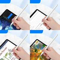 Choetech 80mAh Kapazitiver Eingabestift für iPad Touchpen für Tablets (Aktiv) Weiß (HG04)