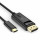 Choetech unidirektionales USB Typ C auf Display Port 4K Kabel 1,8m Schwarz (XCP-1801BK)