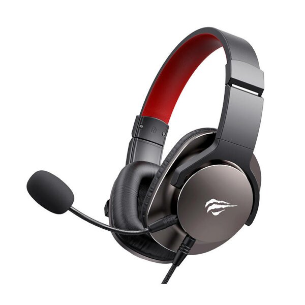 HAVIT H2030S Gaming Headphones mit Mikrofon, Gaming Headset 3,5-mm-Klinkenstecker Schwarz