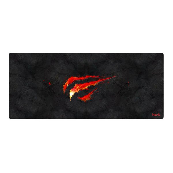 Havit Gaming Mousepad GAMENOTE MP861 Gaming Matte 700x300mm groß Anti-Rutsch ergonomische Form Schwarz