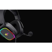 Havit H2035U Gaming Headphones RGB mit Mikrofon, Gaming Headset 7.1 USB Schwarz