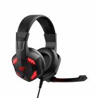 Havit H2032d GAMENOTE Gaming Headphones RGB mit Mikrofon, Gaming Headset 3,5-mm-Klinkenstecker USB Schwarz