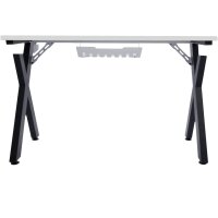 GameShark Gaming Desk Xeno 120x60cm Schreibtisch für Gamer Ergonomisch Tischplatte Ständer weiß