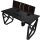 GameShark Black Frag 140x75x70cm Gaming Desk Tischplatte Ergonomisch Schreibtisch Kopfhörerhalter schwarz