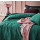 Tagesdecke Steppdecke Decke Bettüberwurf Muster Leila Doppelseitig Elegantes Muster (Dark Green, 200 x 220 cm)