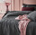 Tagesdecke Steppdecke Decke Bettüberwurf Muster Leila Doppelseitig Elegantes Muster (Dark Grey, 220 x 240 cm)
