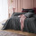 Tagesdecke Steppdecke Decke Bettüberwurf Muster Leila Doppelseitig Elegantes Muster (Dark Grey, 220 x 240 cm)