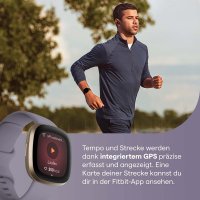 Fitbit Versa 3 Gesundheits- und Fitness-Smartwatch mit...