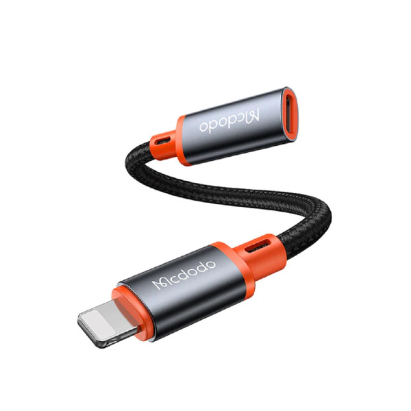 Mcdodo CA-1440 Audio-Adapter USB Type C to Converter für iPhone Cable Castle Series Silber/Orange