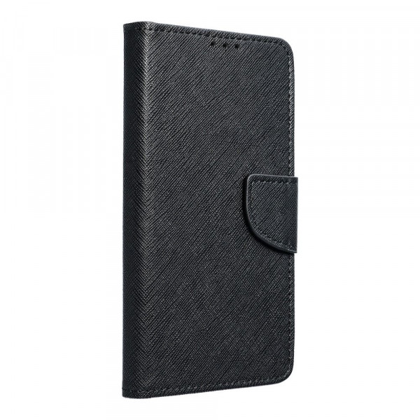Buch Tasche "Fancy" kompatibel mit Xiaomi 12 Pro Hülle Schutzhülle mit Standfunktion, Kartenfach Schwarz
