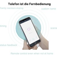 Jinvoo WiFi-Ventilsteuerung, Smart WiFi Steuerung Wasser/Gasventil SM-AW713, Anwendungsprogramm iOS/Android