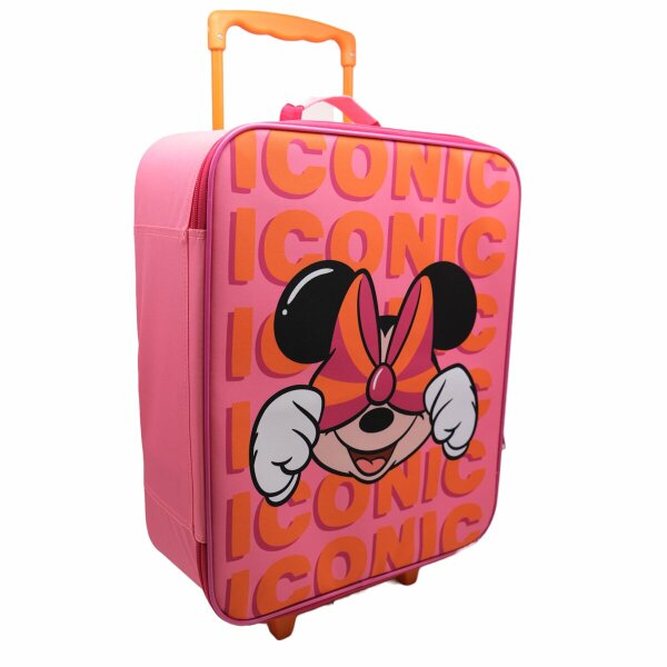 Disney Minnie Mouse 46 CM Radtasche Tasche für Kinder Schule Freizeit Rolltasche pink