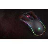 Havit GAMENOTE MS1001S Gaming Maus RGB-Hintergrundbeleuchutng USB-Schnittstelle 800-4800 DPI Schwarz