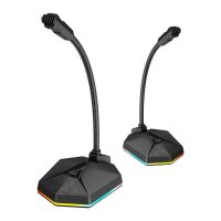 Havit GK57 RGB-Hintergrundbeleuchtung Gaming Mikrofon USB-Schnittstelle Plug&Play-System Schwarz