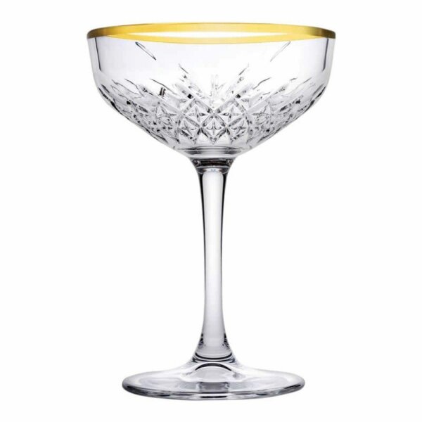 4x Pasabahce 440236 Gin Cocktail Glas „Timeless“ im Kristall-Design, Gläser-Set